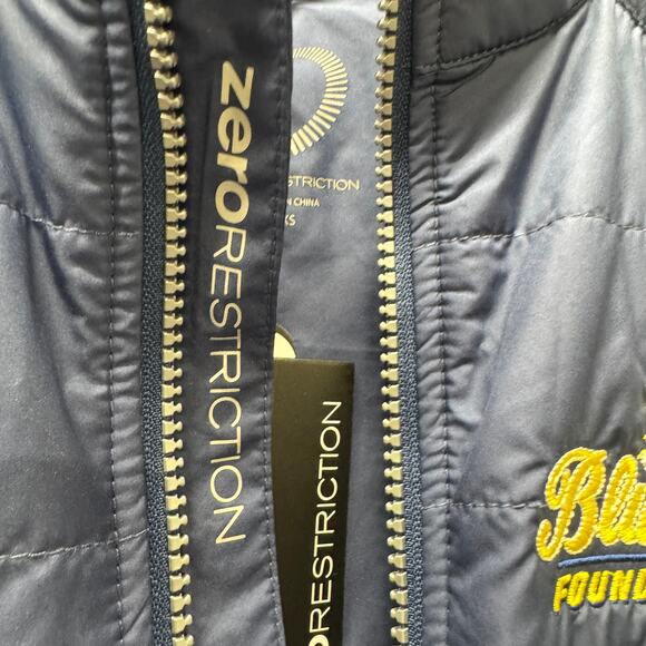 Zero Restriction Jacket Womens XS BLUE ANGELS Full Zip Tess Hybrid Golf Vest NEW - Picture 5 of 10